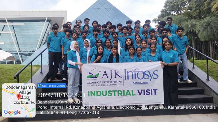 AJK College Students industrial visit to Infosys Bangalore 5